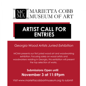 GA Wood Artists Call for Entries Graphic